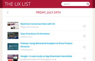 The UX List screenshot 1