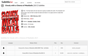 Subtitlejar.com screenshot 1