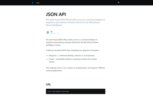 JSON API