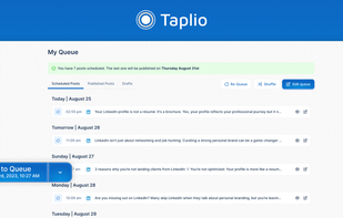 Taplio screenshot 2