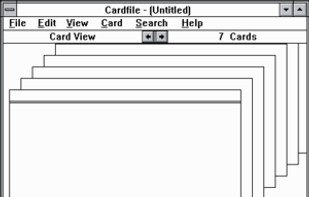 Cardfile screenshot 1