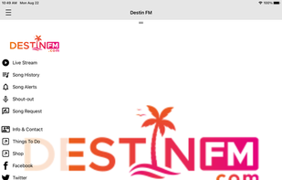 DestinFM screenshot 1