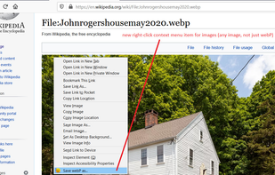 Save webP as PNG or JPEG Extension screenshot 1