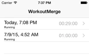 WorkoutMerge screenshot 1