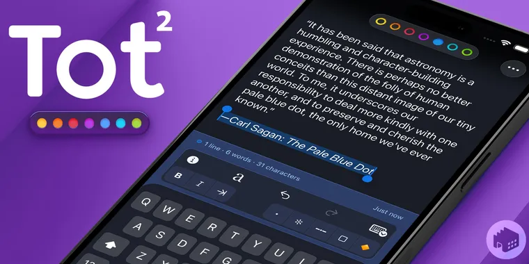 Tot 2 update: improved note organization with new features and customization image