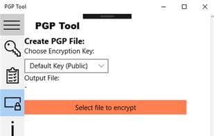 PGP Tool screenshot 1