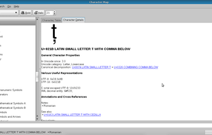 Gucharmap character details