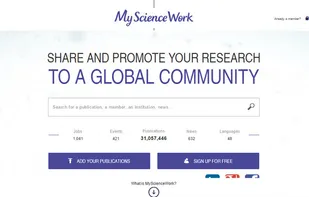 MyScienceWork screenshot 1