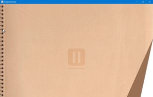 Sketchbook-style interface