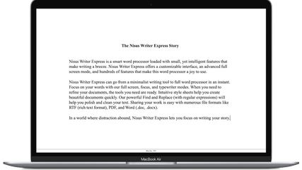 Nisus Writer Express screenshot 1