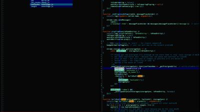 Plugin Gitgutter shows added lines as '+' and altere as '~'.