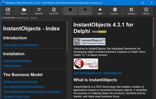 Markdown Help Viewer screenshot 1