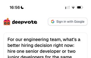 Deepvote screenshot 1