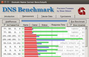 GRCs DNS Benchmark screenshot 3
