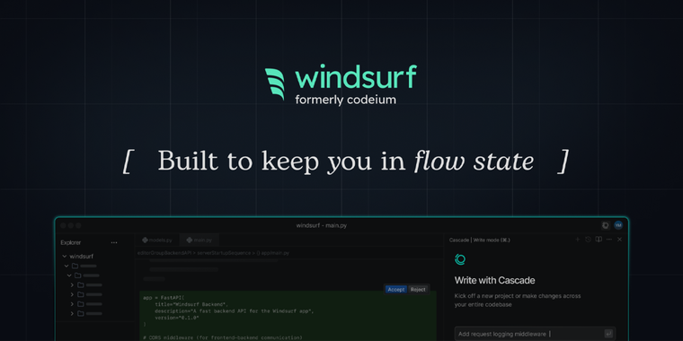 Codeium rebrands to Windsurf Plugins as company focuses on its flagship AI editor image