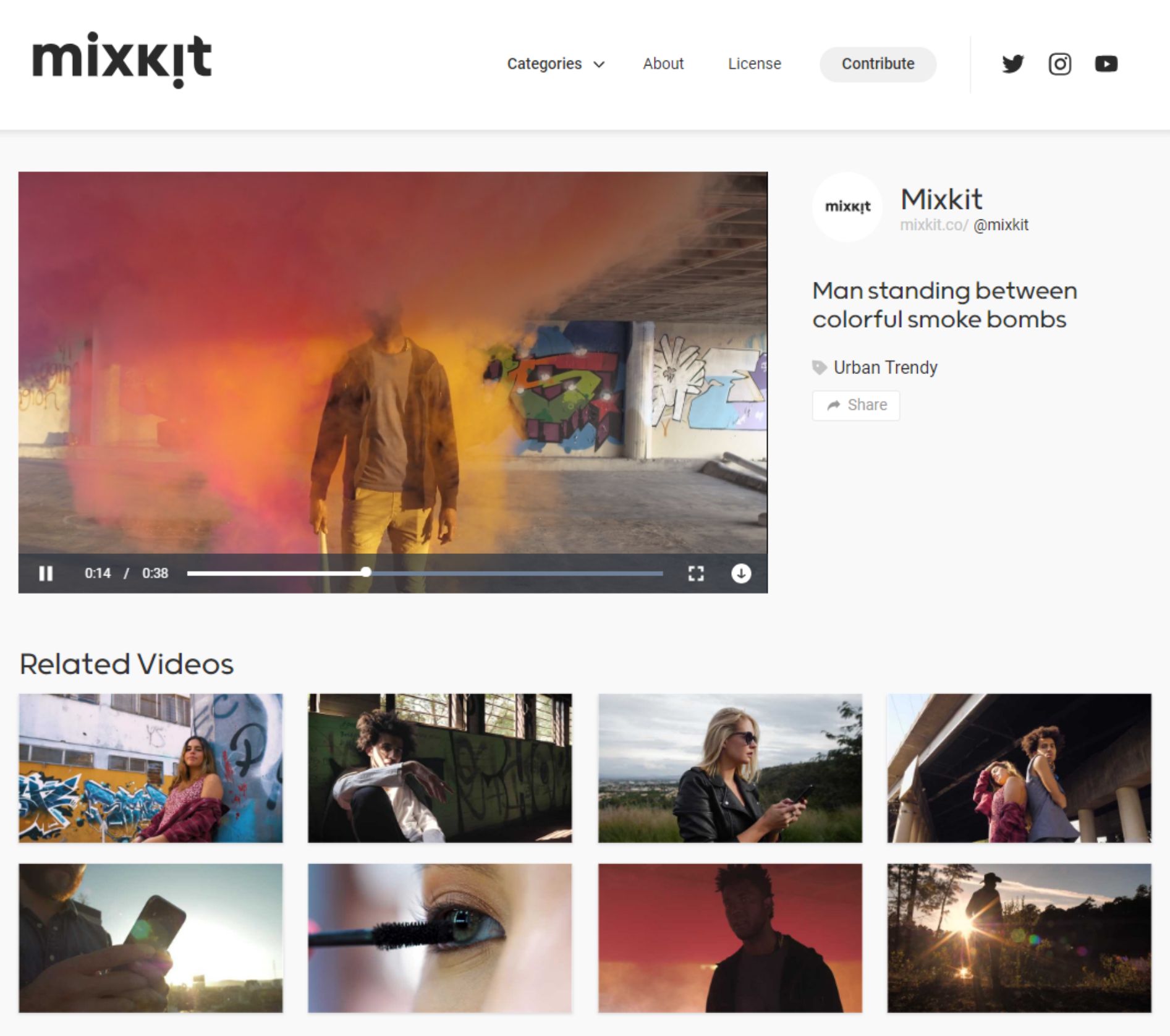 MixKit: Online catalog of free, high quality HD videos for use ...