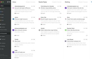 Email columns view.