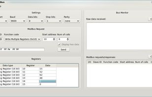 QModBus screenshot 1