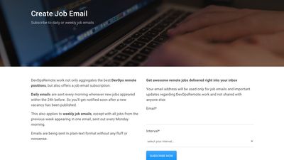 DevOps Job email alerts