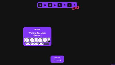 Squabble - a multiplayer version of online word game Wordle