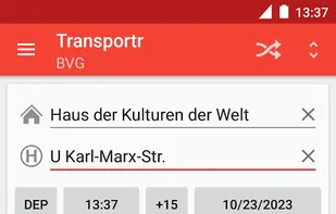 Transportr screenshot 3