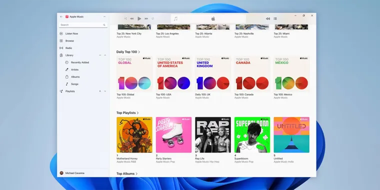 Apple releases updates for Apple Music, Apple TV, and Apple Devices Apps for Windows 11 users image