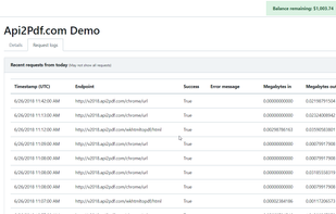 Api2Pdf screenshot 2