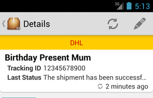 Detail view on phones