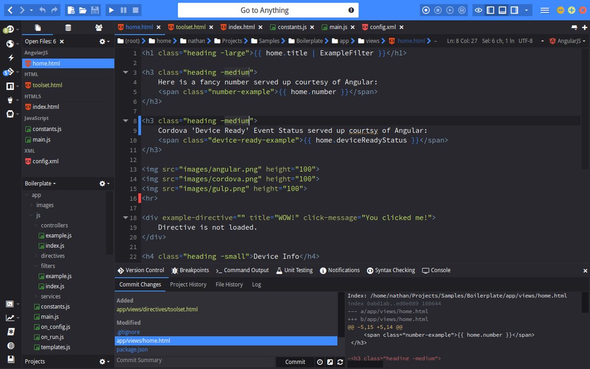 download angularjs ide