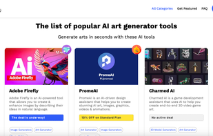 AI Tools Saver: The list of popular AI art generator tools