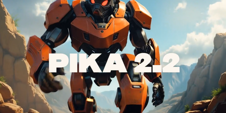 Pika Labs launches video model 2.2 with longer 1080p videos and new Pikaframes tool image