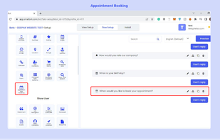Add Appointment Booking  Feature To your bot
