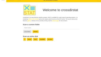 crossdirstat screenshot 1
