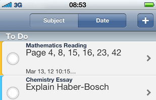 Classes screenshot 2