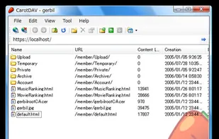 CarotDAV screenshot 1