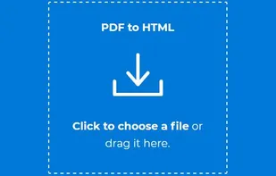 Choose PDF File to Convert HTML.