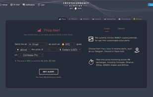 Cryptocurrency Alerting screenshot 1