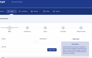 AI-guided job description generator