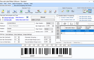 Excel Barcode Label Printing Software screenshot 3