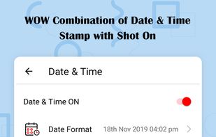 ShotOn Stamp Camera: Auto Add Shot On Photos screenshot 1