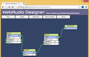 WebAudioDesigner screenshot 1