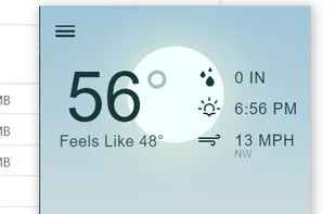 on Windows, after having pressed the Task Bar icon