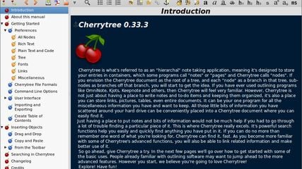 CherryTree screenshot 1