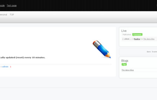 LiveStreet CMS screenshot 1