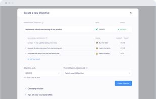 Create a new Objective screen