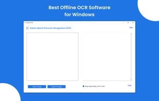 The Kaizen OCR app features a minimal, distraction-free interface that lets you select or capture images, extract text in seconds, and even append multiple results — all while working fully offline.