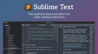 Sublime Text's latest update adds right sidebar, support for TOML & Oh My ZSH, and more image