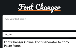 Font Changer Home Page