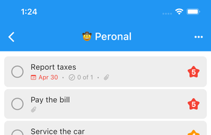 Actolist screenshot 1