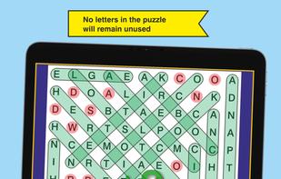 Wordsearch Factory on iPad (portrait mode)